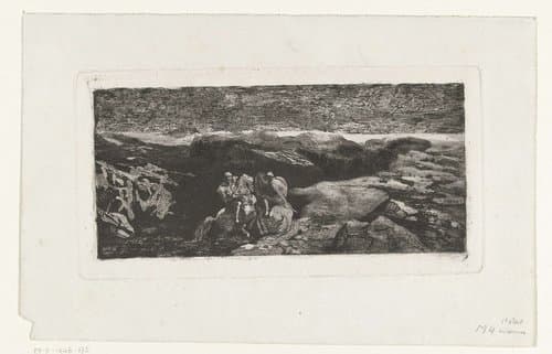Ruitergevecht by Odilon Redon