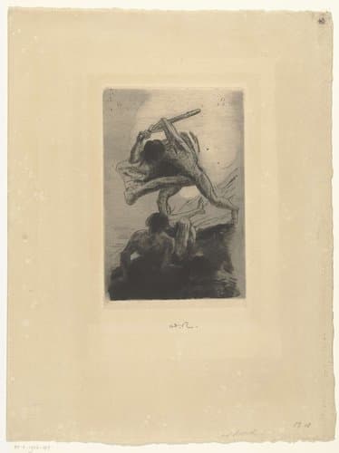 Kaïn en Abel by Odilon Redon