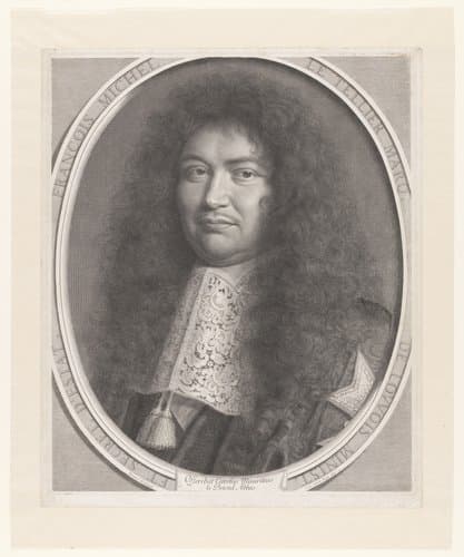Portret van Michel le Tellier by Robert Nanteuil