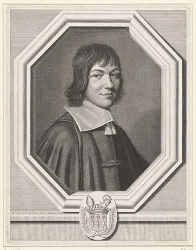 Portret van Charles-Maurice Le Tellier by Robert Nanteuil