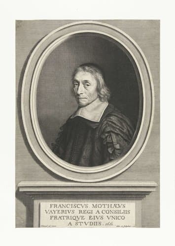 Portret van François de la Mothe le Vayer by Robert Nanteuil