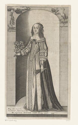 Portret van Clara Augusta von Braunschweig-Wolfenbüttel by Conrad Buno