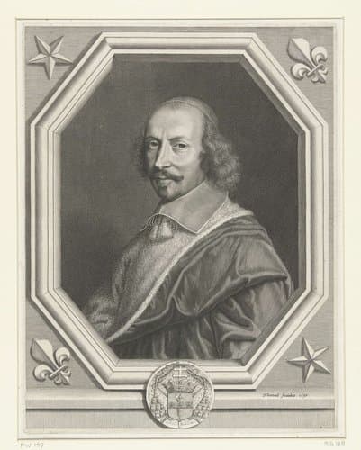 Portret van Jules Mazarin by Robert Nanteuil