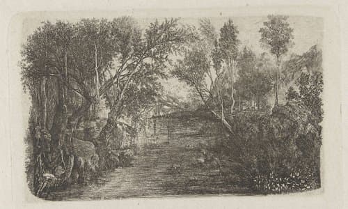 Le Cours d'eau by Rodolphe Bresdin