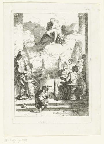 Feestmaal van Antonius en Cleopatra by Jean Honoré Fragonard
