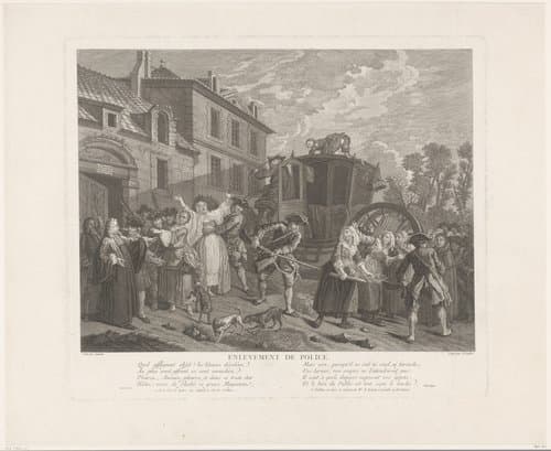Enlevement de Police. by Claude Augustin Duflos