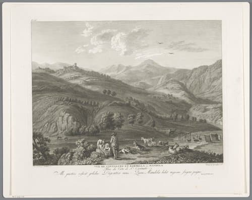 Gezicht op Cantalupo Bardella in Mandela by Balthasar Anton Dunker