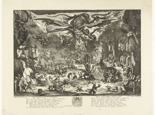 Tentation de St. Antoine / Divi Antonii tentatio by anonymous