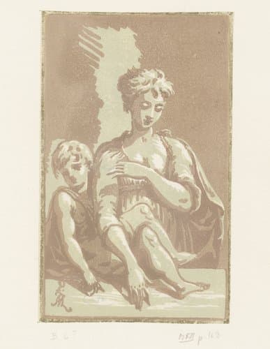 Maria met het Christuskind by Anton Maria I Zanetti
