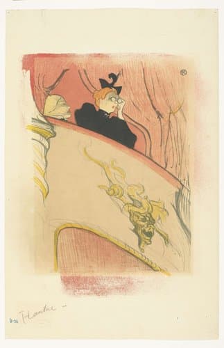 ‘La Loge au Mascaron doré’ (The Box with the Gilded Mask) by Henri de Toulouse-Lautrec