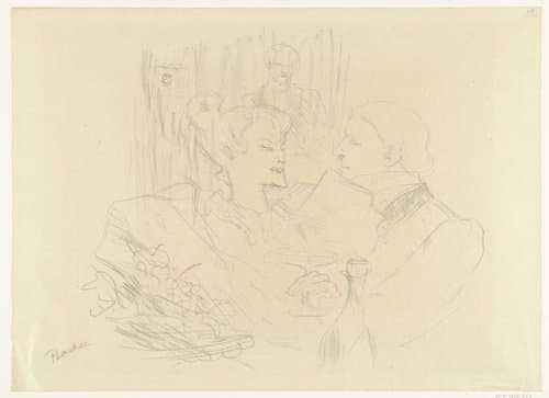 Souper à Londres by Henri de Toulouse-Lautrec