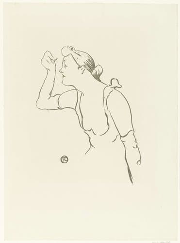 Portret van zangeres Paula Brebion by Henri de Toulouse-Lautrec