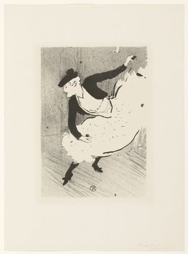 Portret van zangeres Edmée Lescot by Henri de Toulouse-Lautrec
