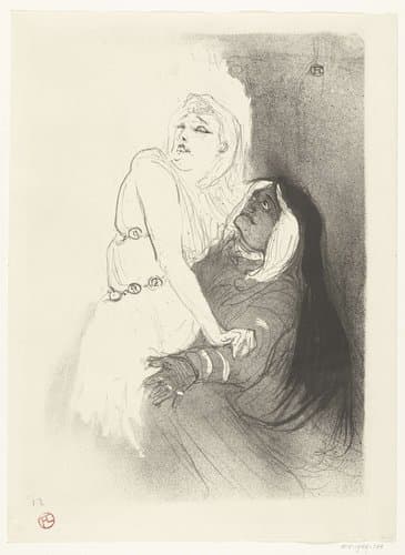A la Renaissance. Sarah Bernhardt dans Phèdre by Henri de Toulouse-Lautrec