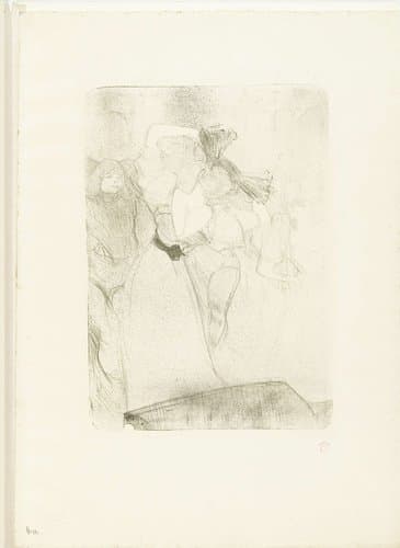 Lender de dos dansant le boléro by Henri de Toulouse-Lautrec