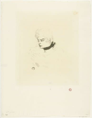 Mademoiselle Pois Vert by Henri de Toulouse-Lautrec