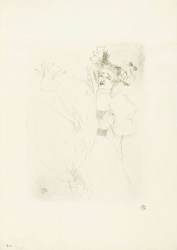 Portret van actrice Marcelle Lender in de opera Chilpéric by Henri de Toulouse-Lautrec