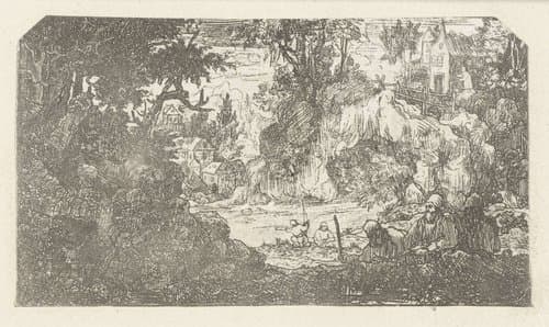 La halte by Rodolphe Bresdin