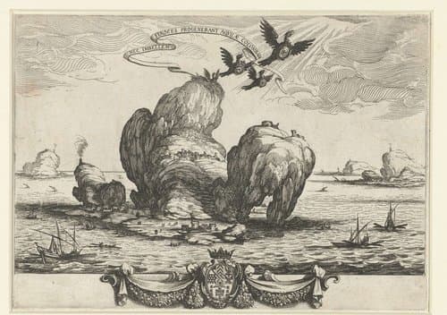 De grote rots by Jacques Callot