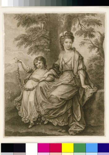 Portret van Lady Rebecca Northwick en haar dochter Anne Rushout