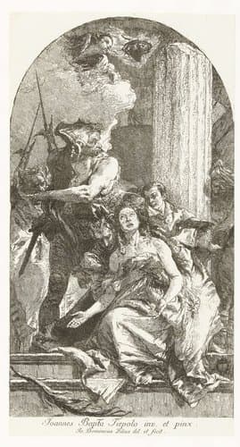 Martelaarschap van Heilige Agatha by Giovanni Domenico Tiepolo