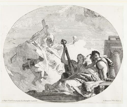 Drie goddelijke deugden by Giovanni Domenico Tiepolo