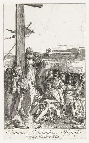 Hl. Helena vindt het ware kruis by Giovanni Domenico Tiepolo