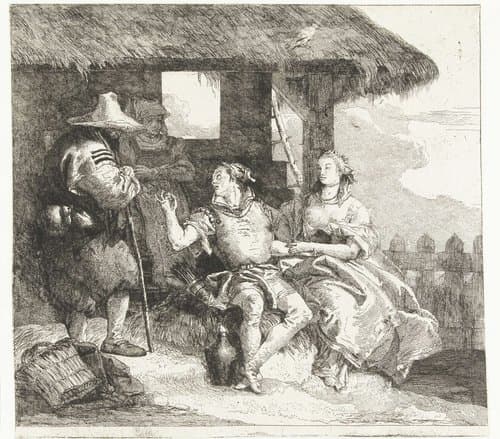 Huwelijk van Medoro en Angelica by Giovanni Domenico Tiepolo