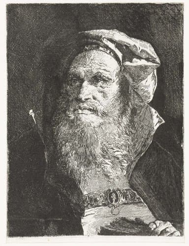 Verzameling hoofden by Giovanni Domenico Tiepolo