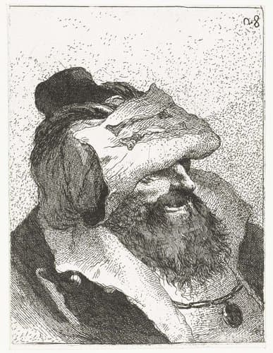 Verzameling hoofden by Giovanni Domenico Tiepolo