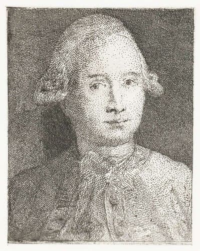 Portret van Giovanni Domenico Tiepolo by Giovanni Domenico Tiepolo