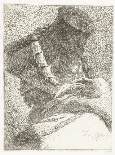 Verzameling hoofden by Giovanni Domenico Tiepolo