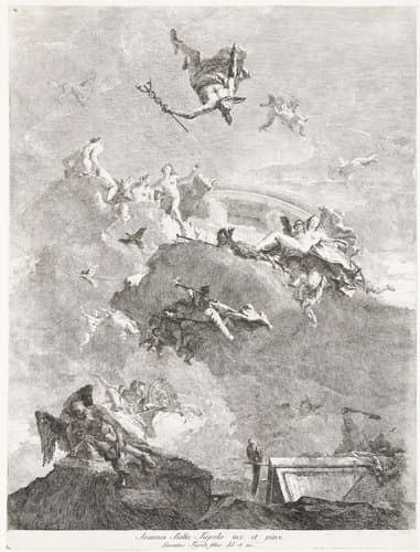Triomf van Venus by Lorenzo Baldissera Tiepolo