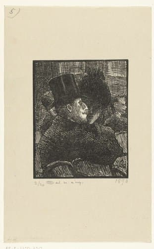 In het café by Lucien Pissarro
