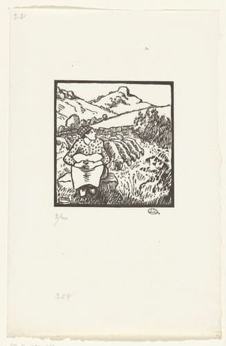 Herderin by Lucien Pissarro
