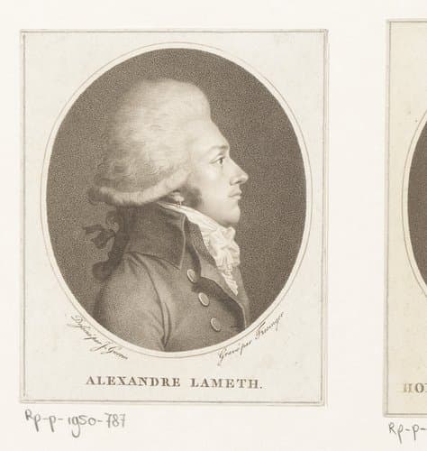 Portret van Alexandre Lameth by Franz Gabriel Fiesinger