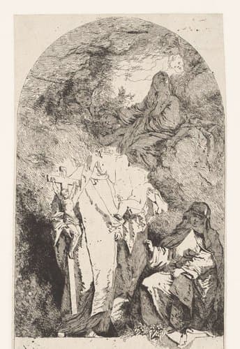 Verheerlijking van Maria by Jean Honoré Fragonard