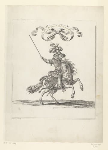 Antoine III de Gramont te paard in Romeins kostuum by François Chauveau