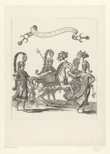 Estafier, cheval de main et palfreniers Turcs by François Chauveau
