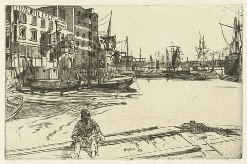 Eagle werf in aan de Theems by James Abbott McNeill Whistler