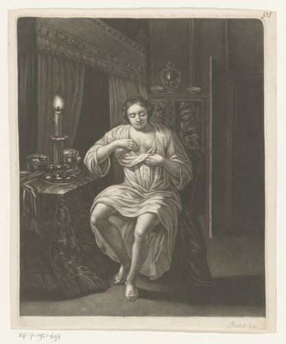 Zich vlooiende vrouw by Robert Robinson