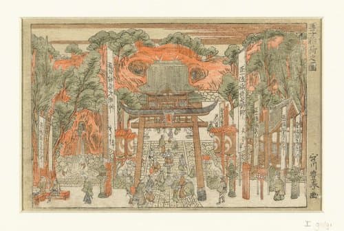 Oji Inari no zu by Utagawa Toyoharu