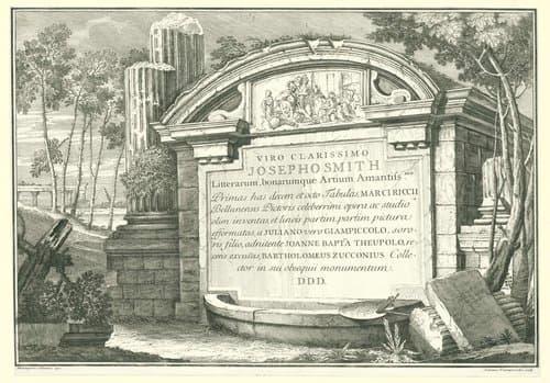 Landschap met grafmonument by Giovanni Battista Tiepolo