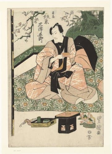Acteur Bando Mitsugoro III in de rol van Kizo.
