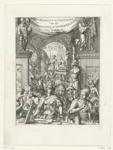 Van de Hieroglypen of merkbeelden Der Ouden & c. by Romeyn de Hooghe