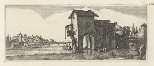 Vier landschappen by anonymous