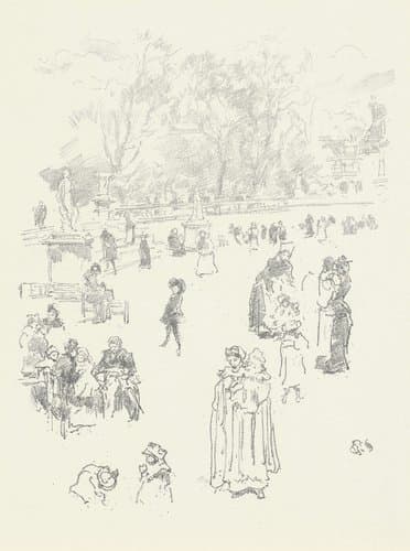 Nursemaids: les Bonnes du Luxembourg by James Abbott McNeill Whistler