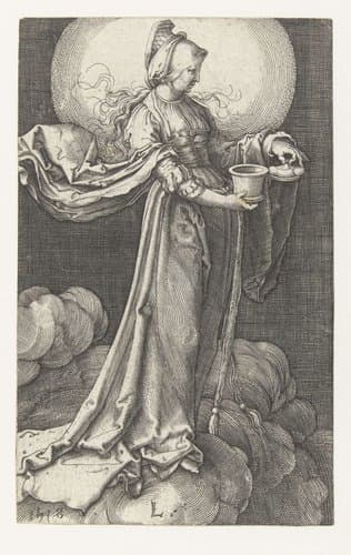 Maria Magdalena in de wolken by Jan Harmensz. Muller