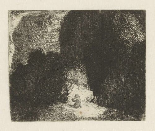 Biddende kluizenaar by anonymous