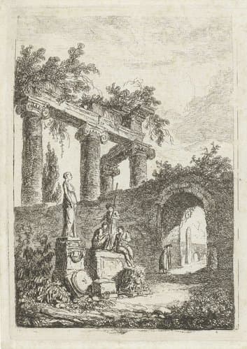 Romeinse gezichten by Hubert Robert